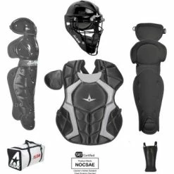 All-Star Player's Series Catching Kit - NOCSAE Certified - Youth -Baseball Glove Sales Shop CKCC1216PS BK