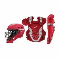 Easton PRO X Catcher's Complete Set - NOCSAE Certified - Adult (Ages 16+) -Baseball Glove Sales Shop PROX REDSILVER