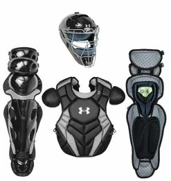 Under Armour Junior Pro 4 Series - Complete Set (Ages 9-12) -Baseball Glove Sales Shop UACKCC4 JRP BLACK
