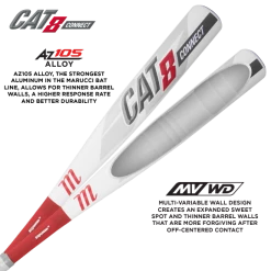 Marucci CAT 8 Connect -3 (BBCOR) Adult Bat -Baseball Glove Sales Shop cat8 connect az105 mvwd 63969.1528829827